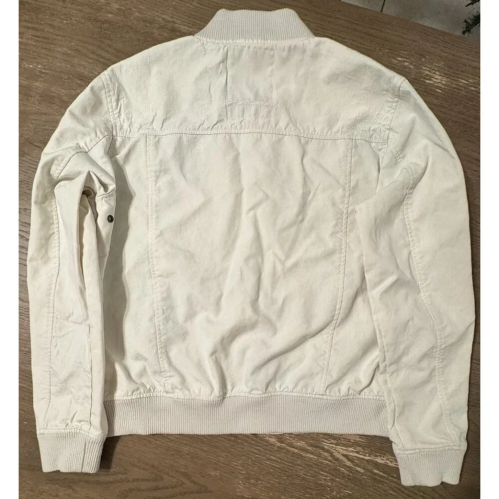DEUS EX MACHINA GARTH BOMBER JACKET Sz XL Jaguar Patch Full Zip White - Picture 6 of 13